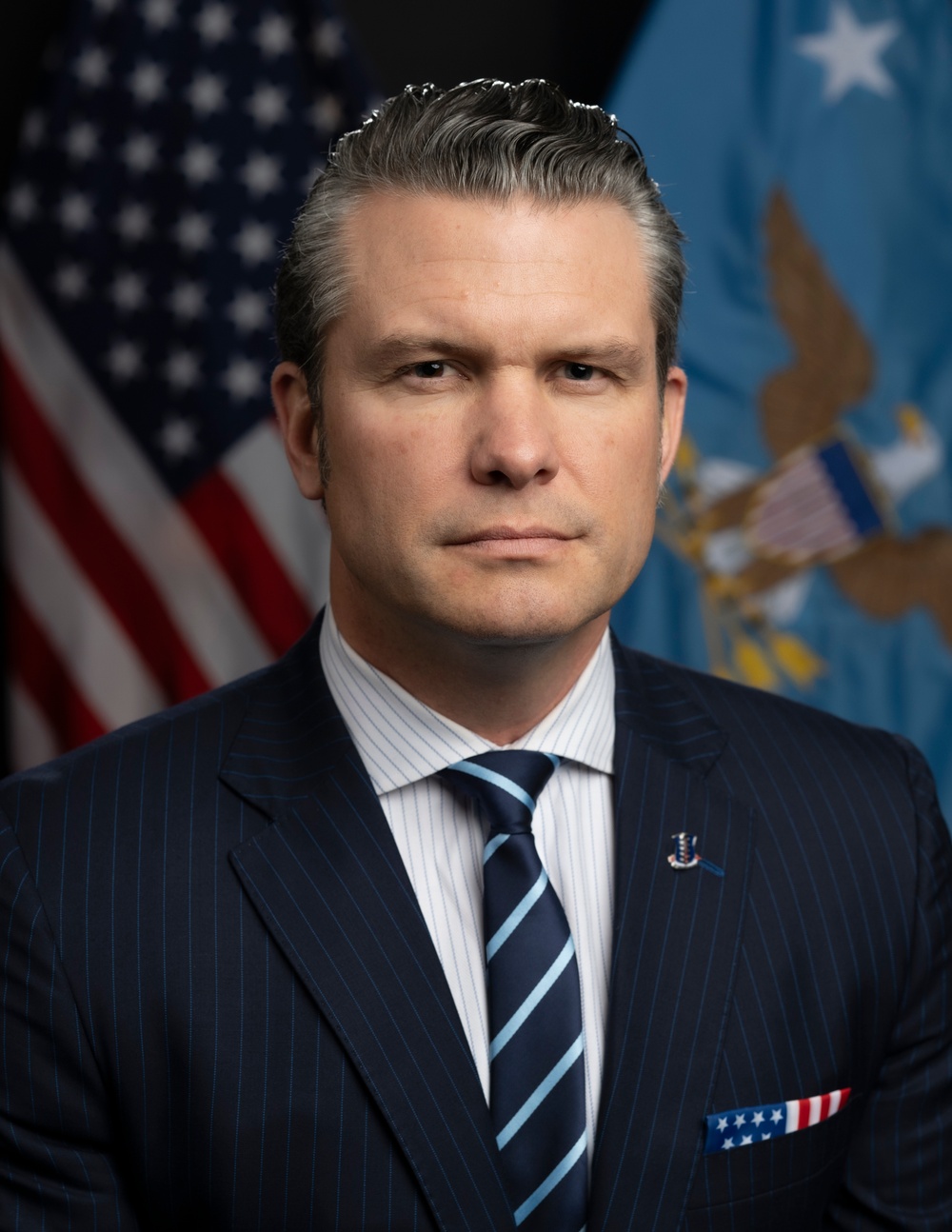 Pete Hegseth, Secretary of War, official portrait